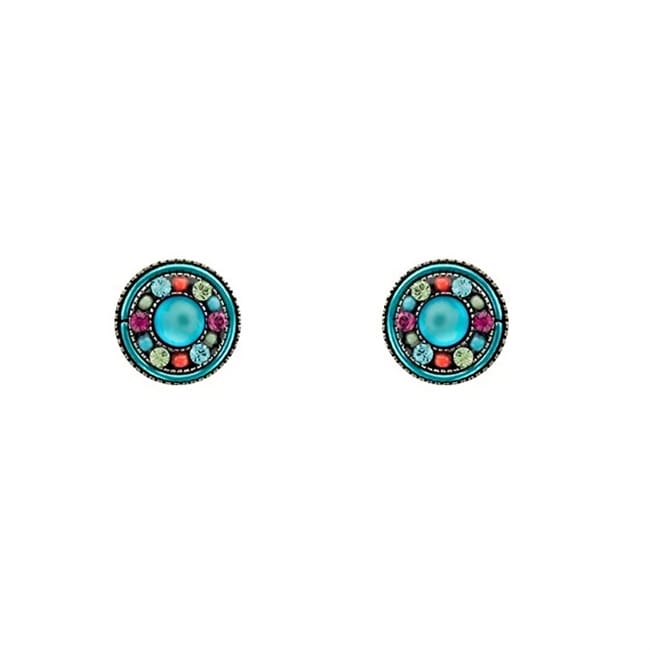 Firefly Kensington Round Post Earring in Bermuda Blue