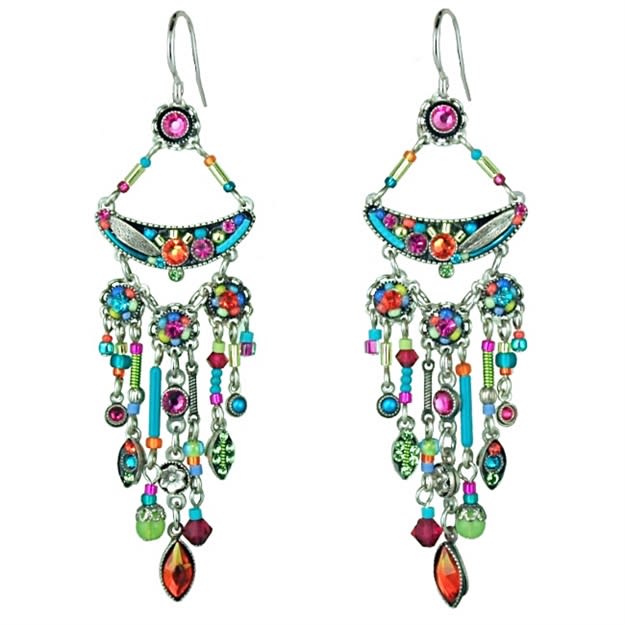 Firefly Botanical Deluxe w/Dangles Earrings in Multi-color