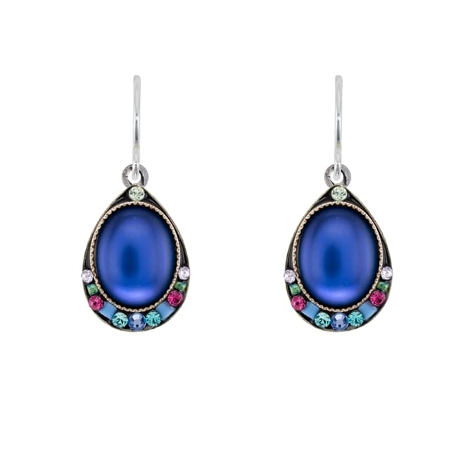 Firefly Moonlight Simple Drop Wide Earring in Tanzanite