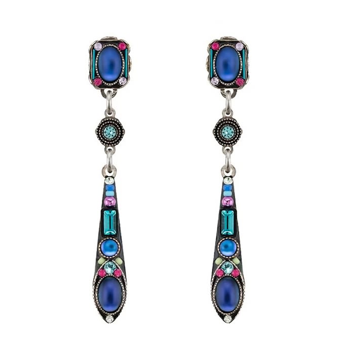 Firefly Moonlight Long Post Earring in Tanzanite