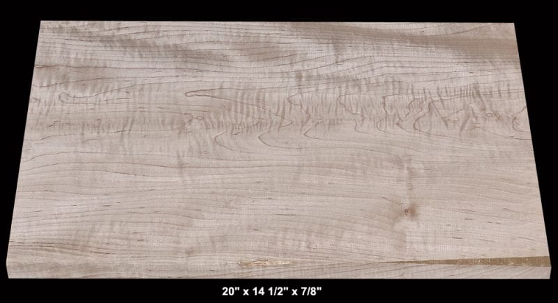 Single Piece Maple Top - 20" x 14 1/2" x 7/8" - $45.00