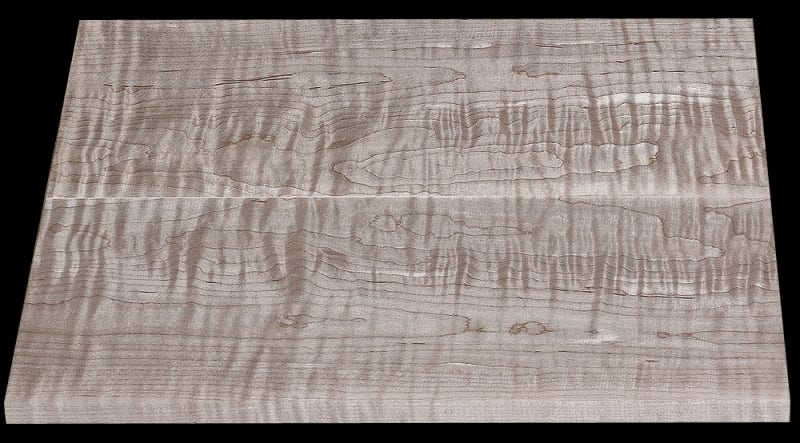 Book-Matched Curly Maple- 2 Pcs - 20" x 8 3/16" x 13/16" - $145.00
