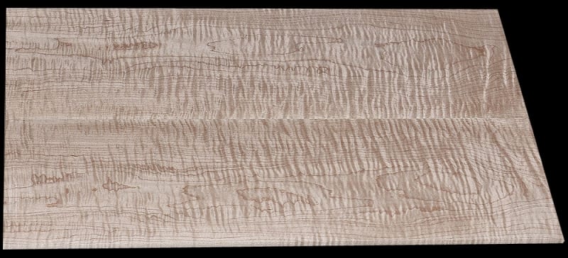 Thin Book-Matched Curly Hard Maple - 2 Pcs - 21" x 7 3/16" x 5/16" - $65.00