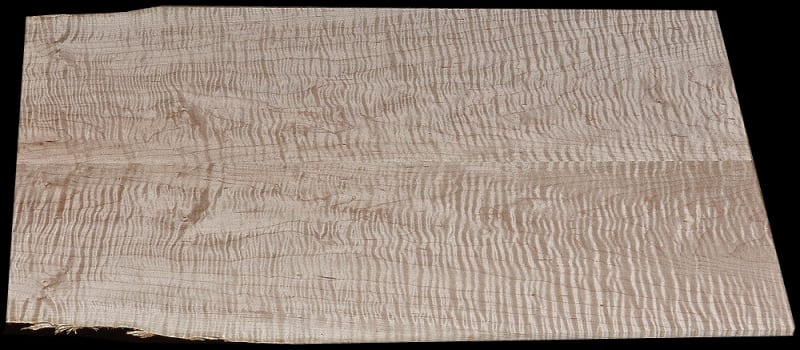 Thin Book-Matched Curly Hard Maple - 2 Pcs - 22" x 7 7/16" x 5/16" - $65.00