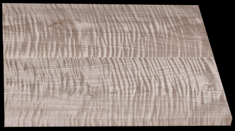 Book-Matched  Curly Maple - 2 Pcs - 20" x 8 5/16" x 15/16"+ - $185.00