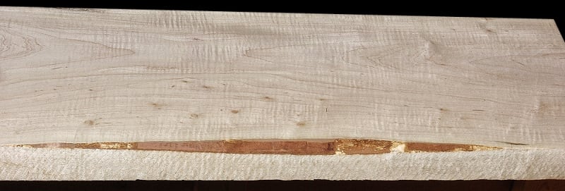 Extra-Wide Thick Curly Silver Maple - 47" x 12 9/16" x 2 11/16" - $130.00
