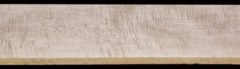 Wide Curly Hard Maple - 46 5/8" x 10 1/4" x 1 1/8"+ - $85.00