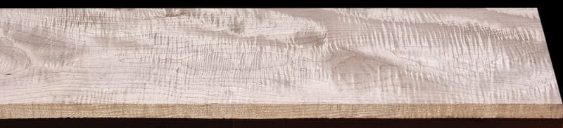 Curly Maple - 34 1/4" x 8 3/4" x 1 1/8"  - $45.00