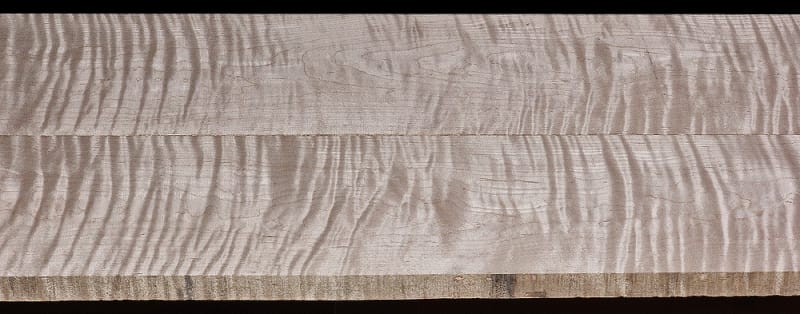 Curly Maple - 2 Pcs - 41 3/8" x 7 13/16" x 1 1/8"  - $100.00