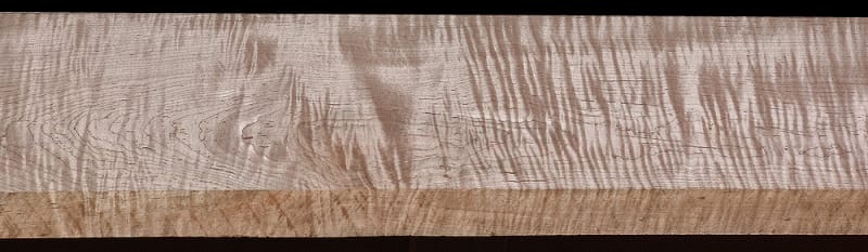 Heartwood Curly Maple - 71 3/4" x 8 3/16" x 1 15/16" - $130.00