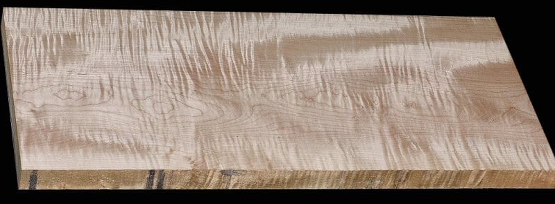 Wide Curly Maple - 23 1/4" x 10 1/2" x 1 1/8" - $31.00