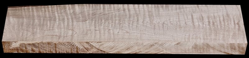 Curly Maple - 26" x 6 5/8" x 1 5/8"+ - $24.00