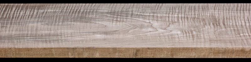 Stained Curly Maple - 57 7/8" x 8 9/16" x 1 11/16"+ - $50.00
