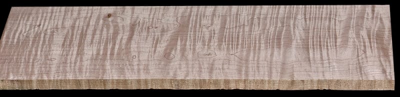 Curly Maple - 25 1/4" x 7 1/4" x 7/8" - $21.00