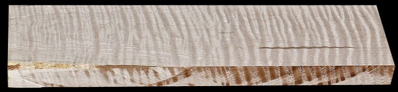 Curly Maple - 18" x 4 3/4" x 1 3/16" - $13.00