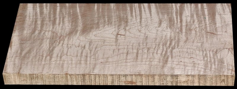 Curly Maple - 16 3/4" x 8 3/4" x 1 1/16" - $17.00