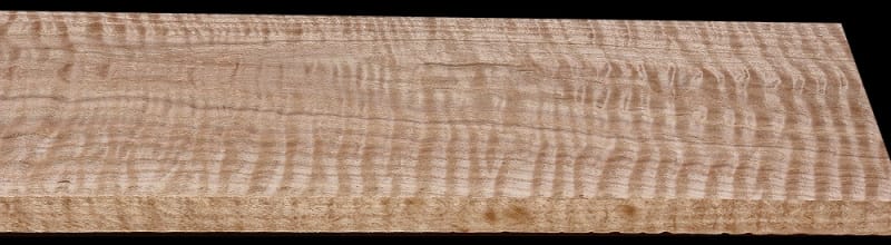 Wide Quilted Curly Red Oak - 42 5/8" x 10 11/16" x 1 3/4"+ - $115.00