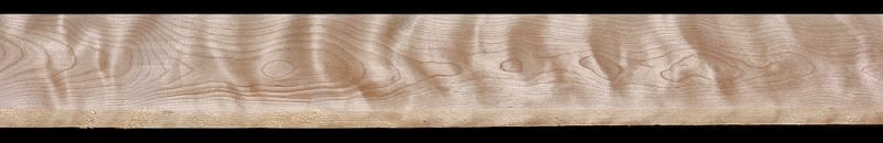 Curly Yellow Birch - 70" x 5 1/8" x 3/4"+ - $42.00