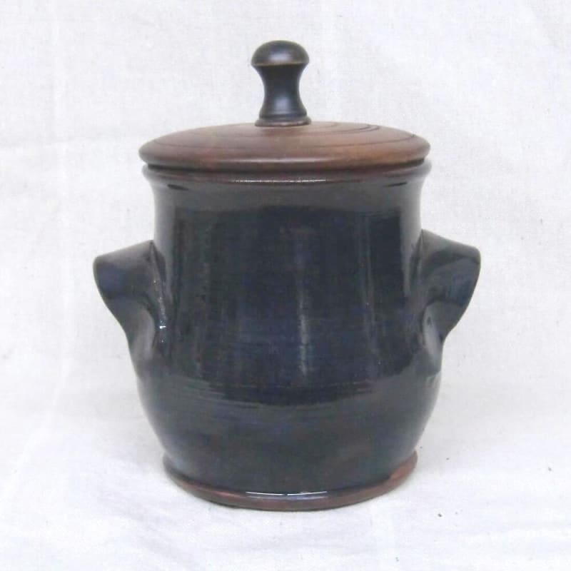 Crock with Wooden Lid (MTO) $145