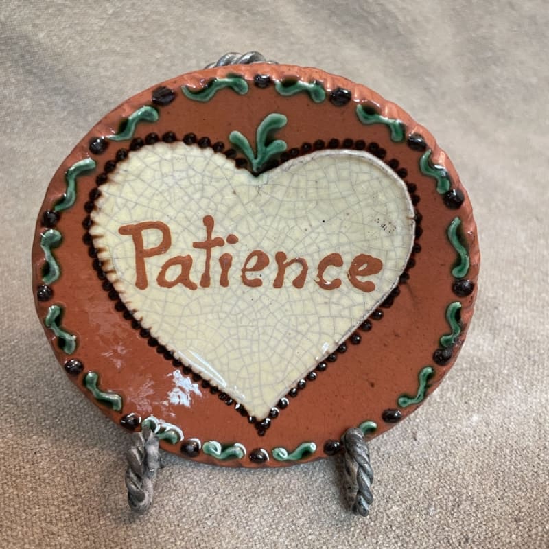 Small Virtue Plate - Patience  $30