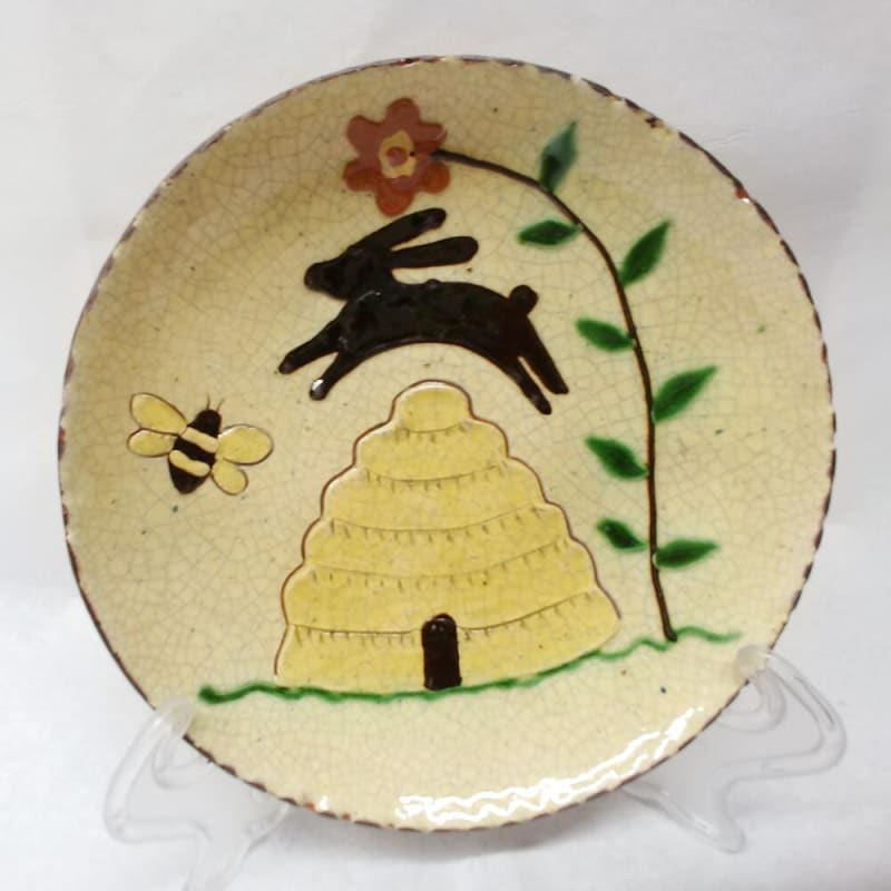 Rabbit and Beeskep Plate (MTO) $45