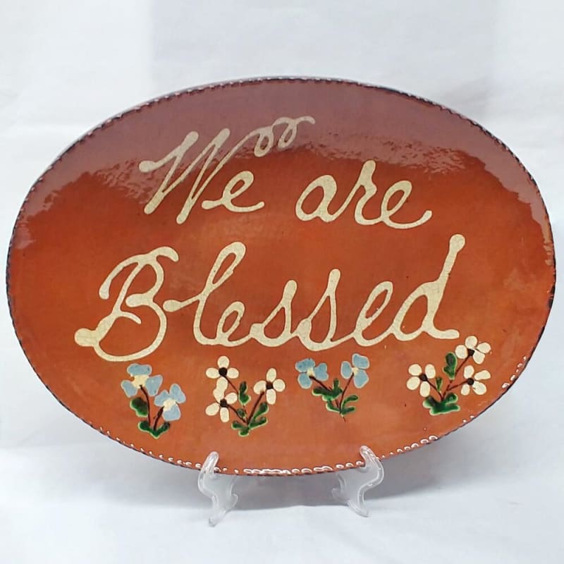 Quilled We Are Blessed Plate (MTO) $180