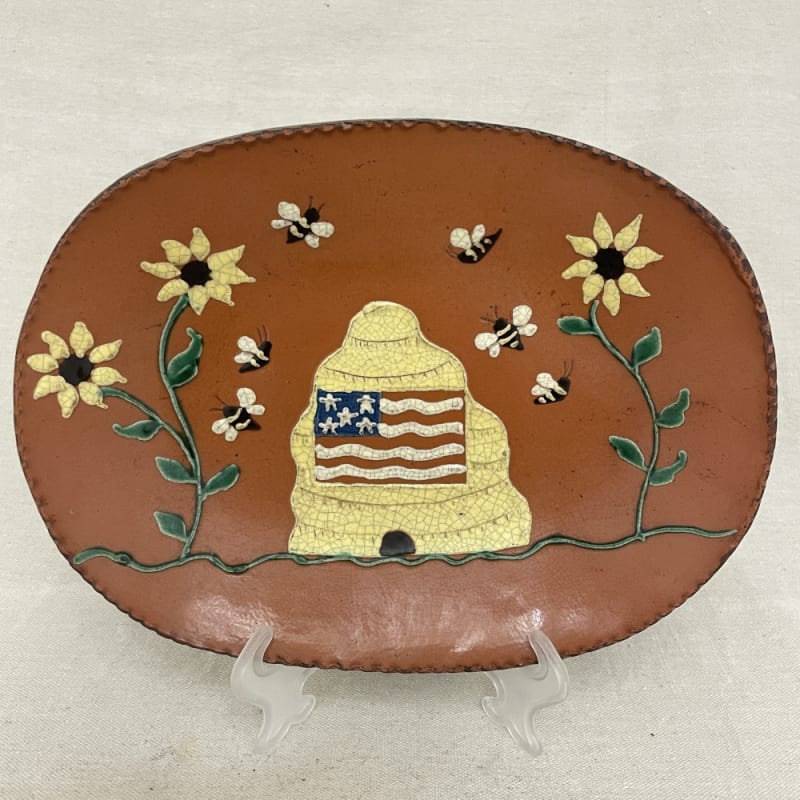 Beeskep Flag Plate (MTO) $105