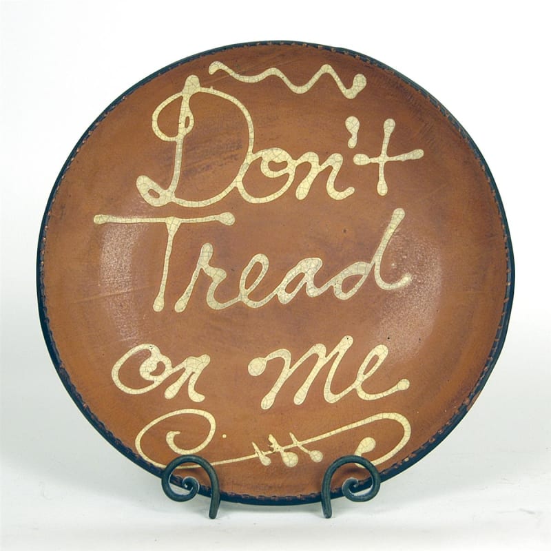 Don't Tread on Me Plate (MTO) $95