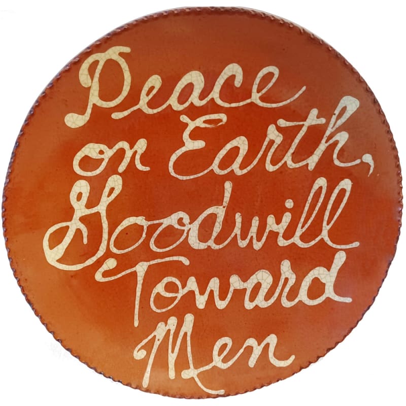 Quilled Peace on Earth Plate (MTO) $95