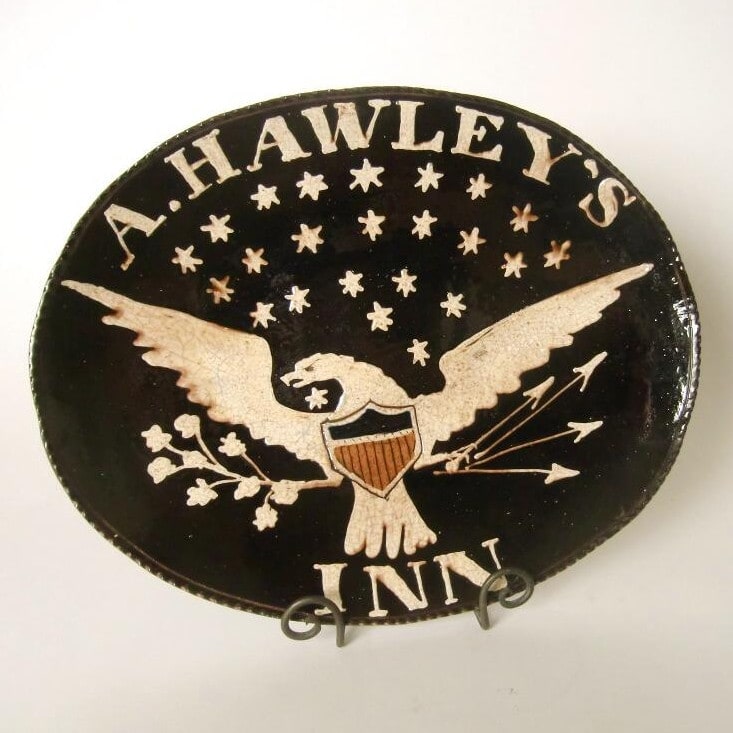 A Hawley's Inn Eagle Plate (MTO) $275