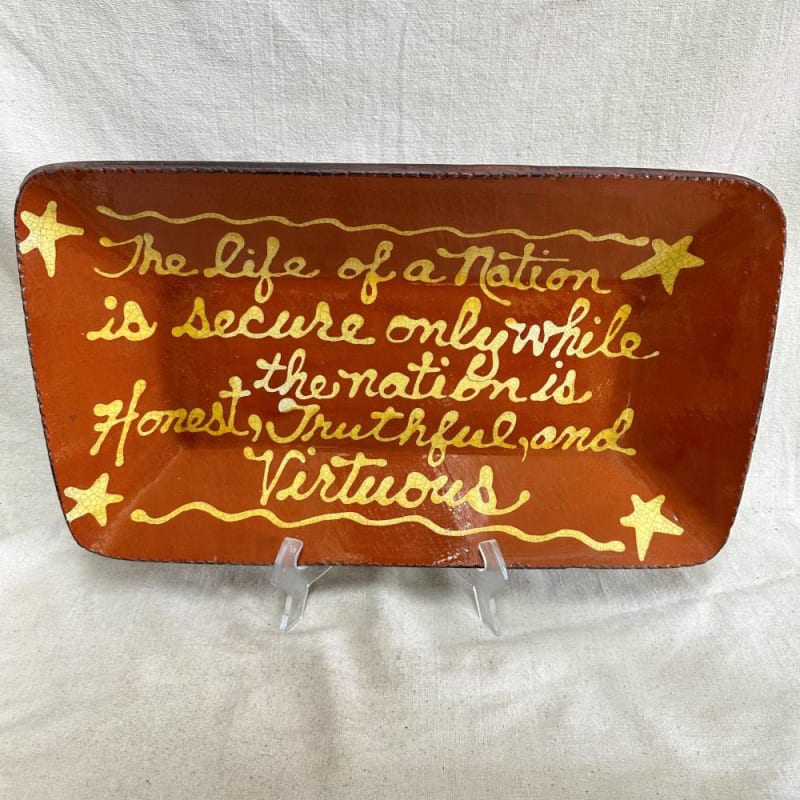 Quilled Life of a Nation Plate $180
