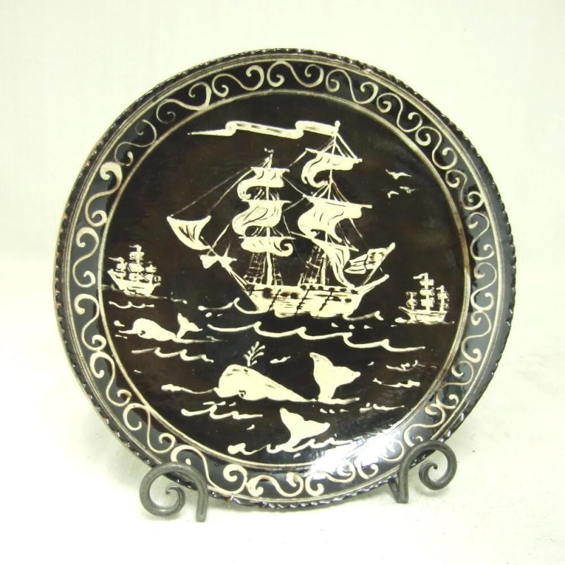Whaling Ship Plate (MTO) $135