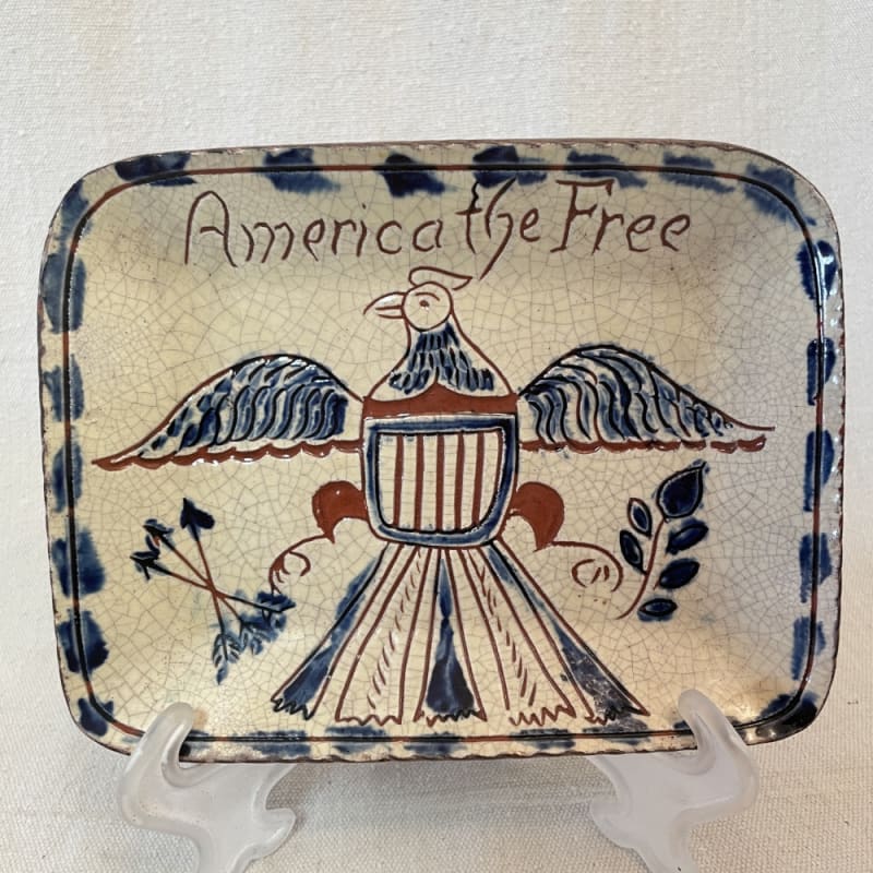 America the Free Plate with Eagle (MTO) $55