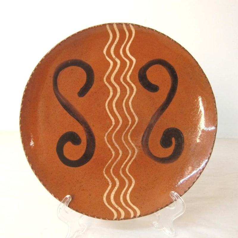 Quilled and Brushed Plate (MTO) $60