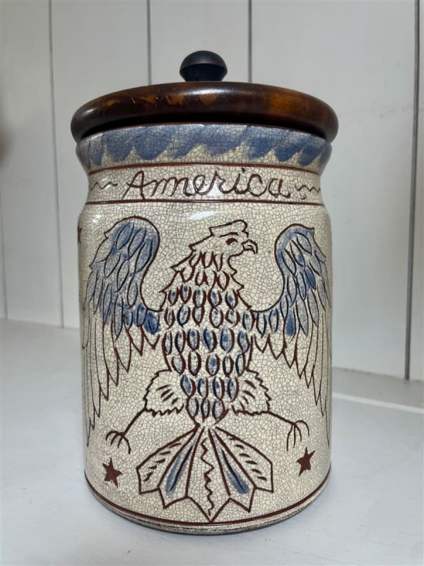 Statue of Liberty Freedom Pot with Lid $225