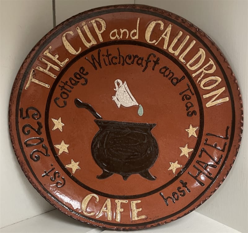 The Cup and Cauldron Cafe Plate $105