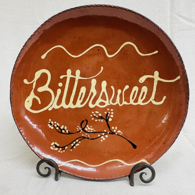 Quilled Bittersweet Plate (MTO) $95