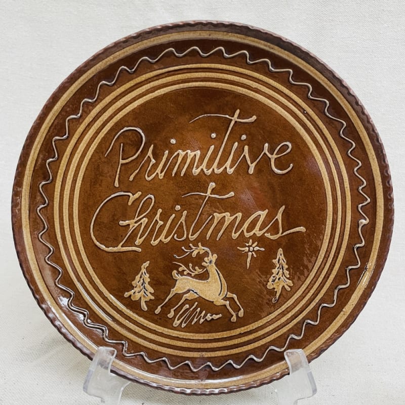 Primitive Christmas Plate (MTO) $105