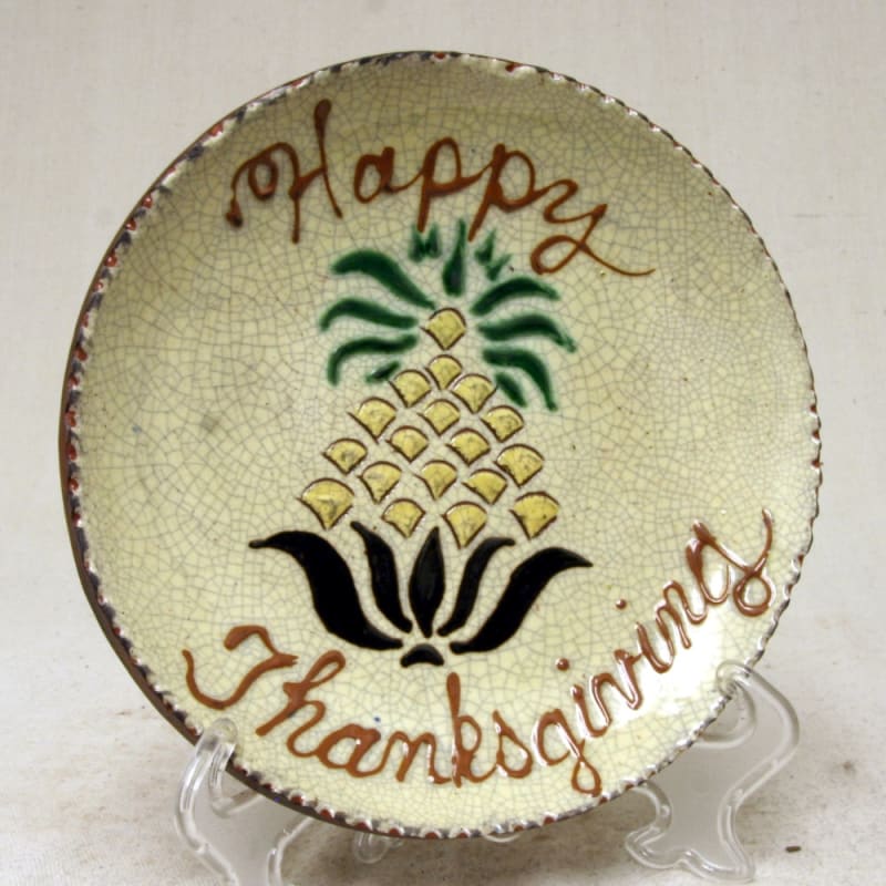 Thanksgiving Pineapple Plate $65