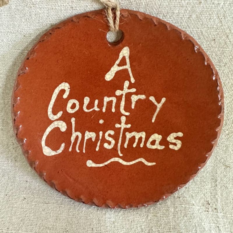 A Country Christmas Quilled Ornament $25