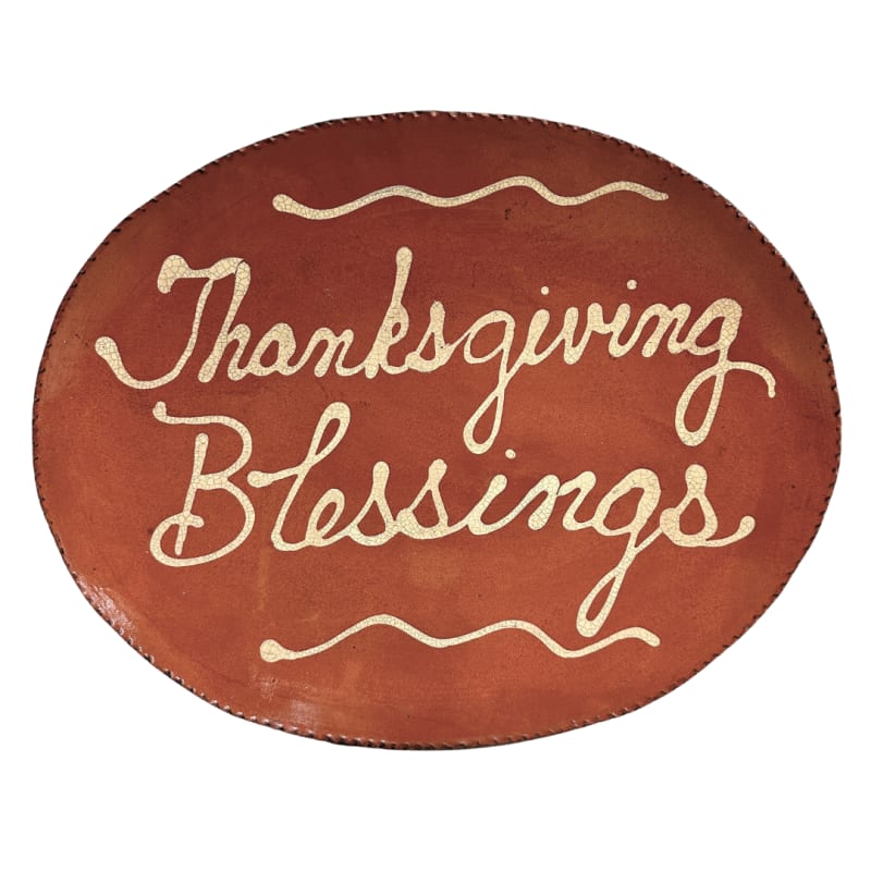 Quilled Thanksgiving Blessings Plate (MTO) $180