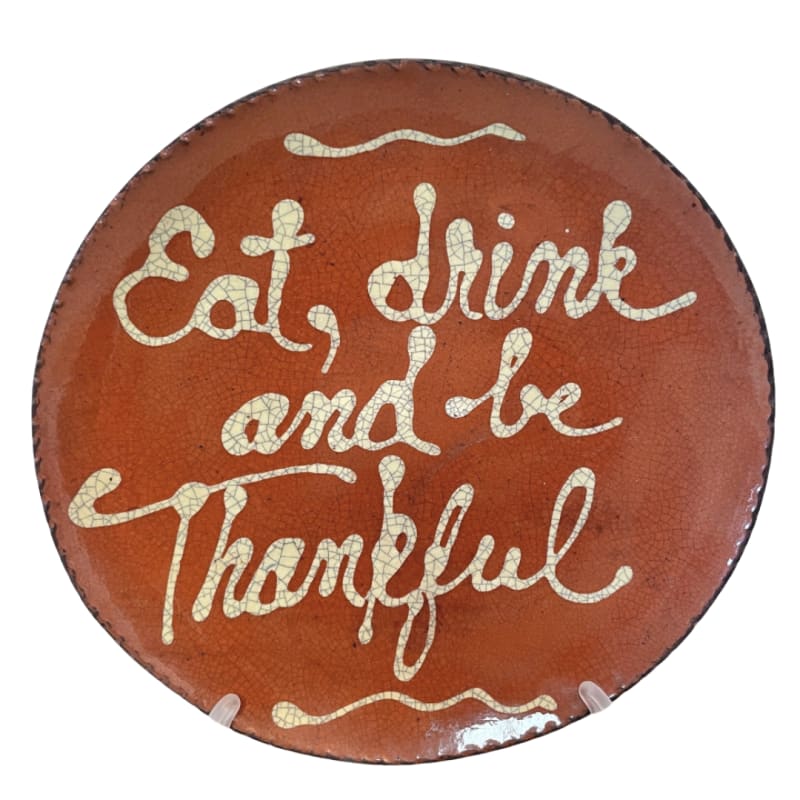 Quilled Eat, Drink, and Be Thankful Plate (MTO) $75