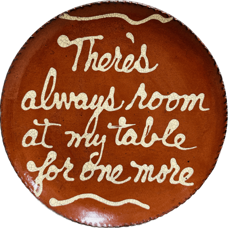 Quilled There's Always Room at My Table Plate (MTO) $75