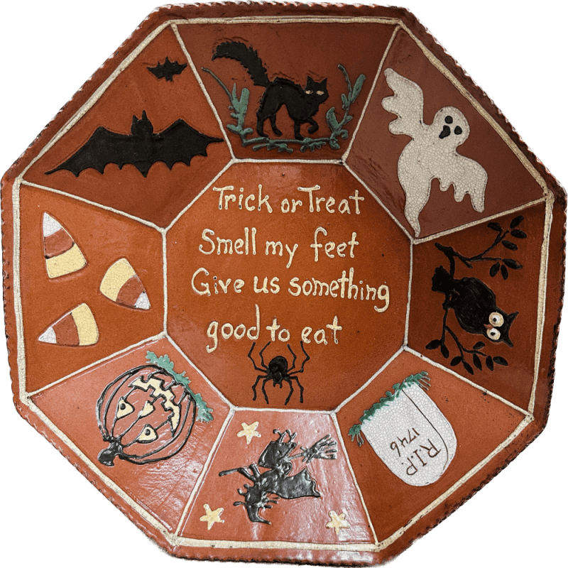 Trick or Treat Smell My Feet Plate (MTO) $225