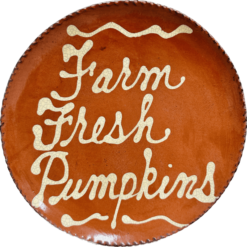 Quilled Farm Fresh Pumpkins Plate (MTO) $75