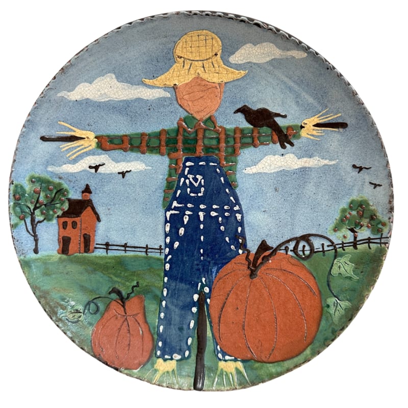 Scarecrow Plate  (MTO) $105