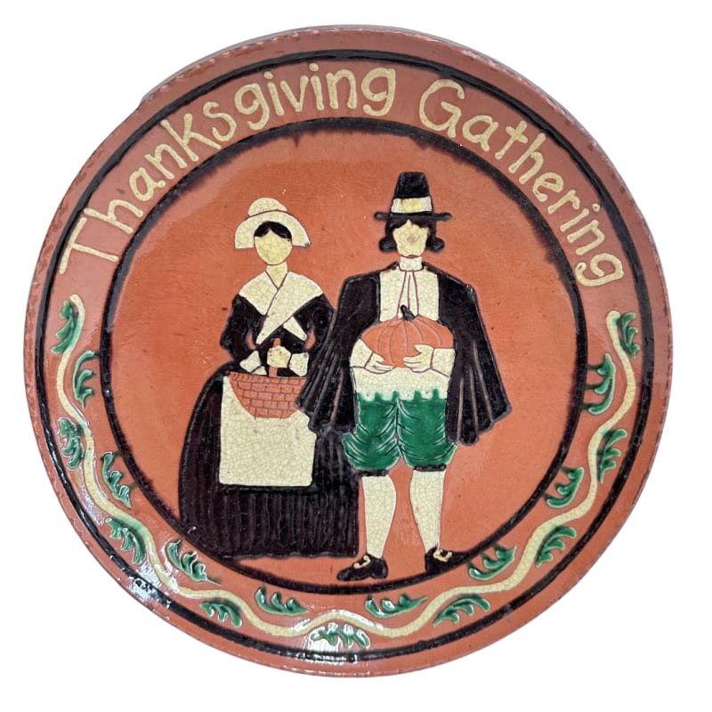 Thanksgiving Gathering Pilgrim Plate (MTO) $135