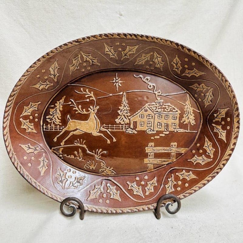 Holiday Stag Plate (MTO) $225