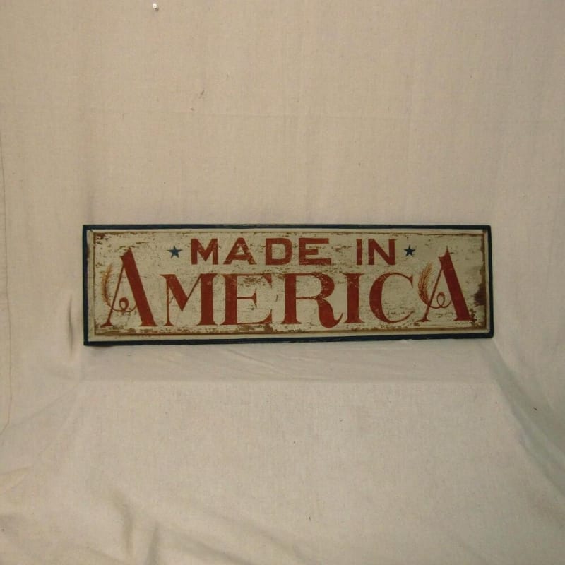 Made in America Painted Sign $125