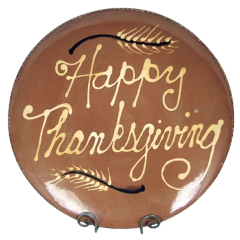 Happy Thanksgiving Plate (MTO) $95